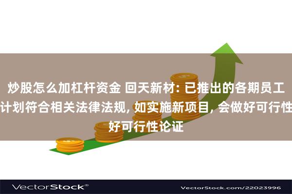 炒股怎么加杠杆资金 回天新材: 已推出的各期员工持股计划符合相关法律法规, 如实施新项目, 会做好可行性论证