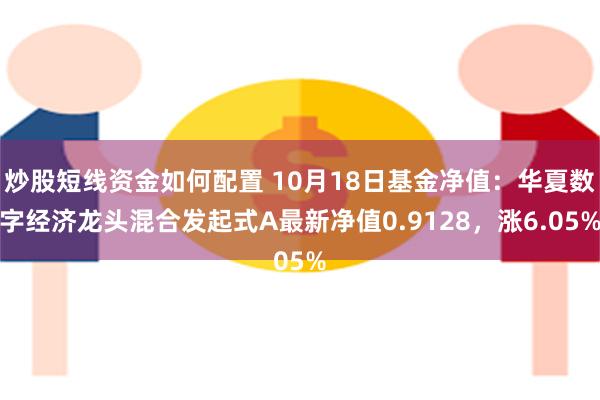 炒股短线资金如何配置 10月18日基金净值：华夏数字经济龙头混合发起式A最新净值0.9128，涨6.05%