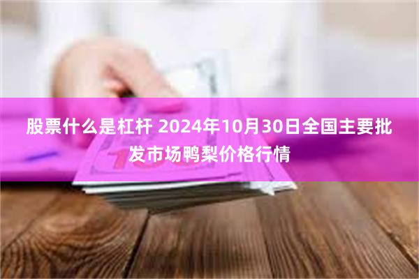 股票什么是杠杆 2024年10月30日全国主要批发市场鸭梨价格行情