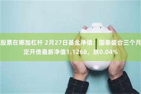 股票在哪加杠杆 2月27日基金净值：国泰盛合三个月定开债最新净值1.1268，跌0.04%